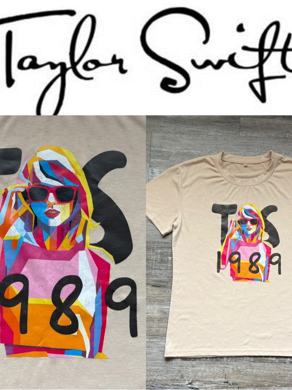 🧸 Handmade | Taylor Swift 1989 Iconic Pop Art T-shirt